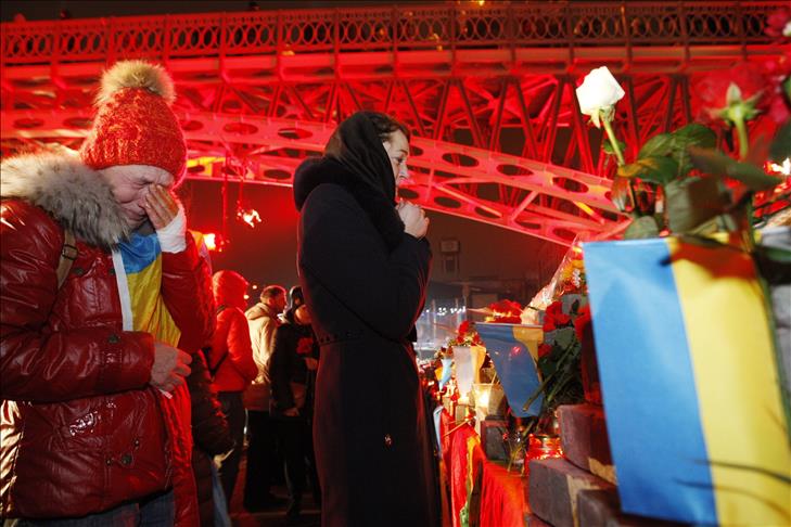 Ukraine marks Independence Square anniversary protests