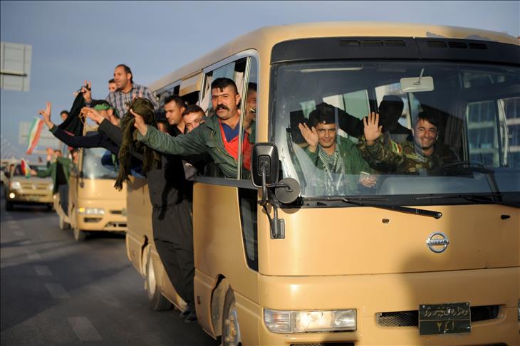 Fourth batch of Kurdish peshmerga troops heads to Kobani