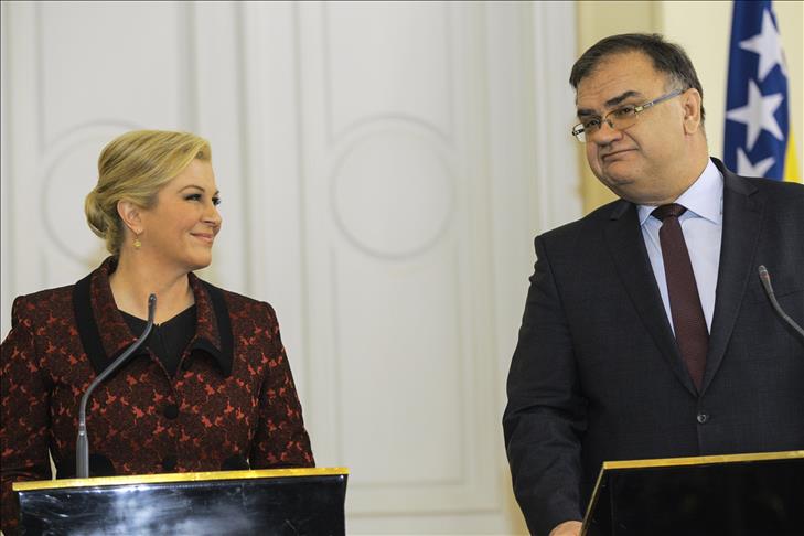 New Croatian president in Bosnia for first visit abroad