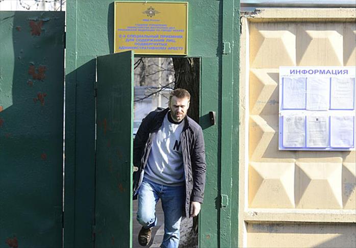Навальный вышел на свободу после 15 суток административного ареста