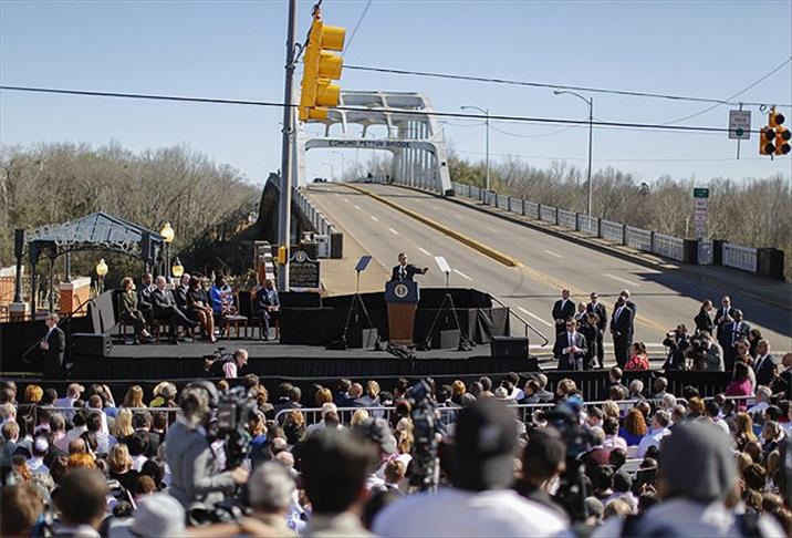 In Selma, Obama says march for rights not yet over