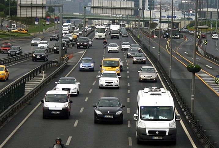Nearly 19 million vehicles on Turkish roads in Jan.