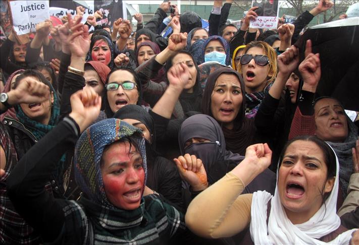 Protests for slain Afghan woman continue to grow