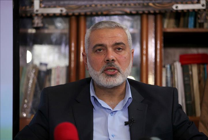 Hamas' Haniyeh, Turkish PM discuss Palestinian developments