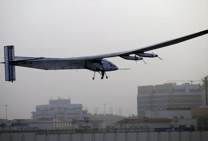Solar powered plane takes off from Myanmar