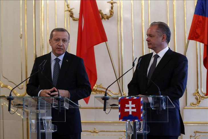 Erdogan believes Slovakia will quicken Turkey's EU process