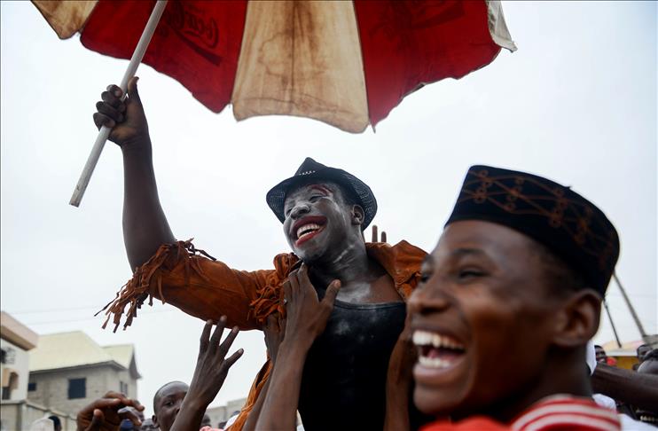 Jubilant Nigerians celebrate Buhari's election victory