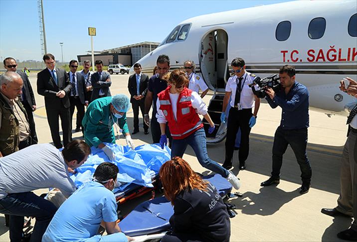 Yaralı Türk vatandaşları Ankara'ya getirildi