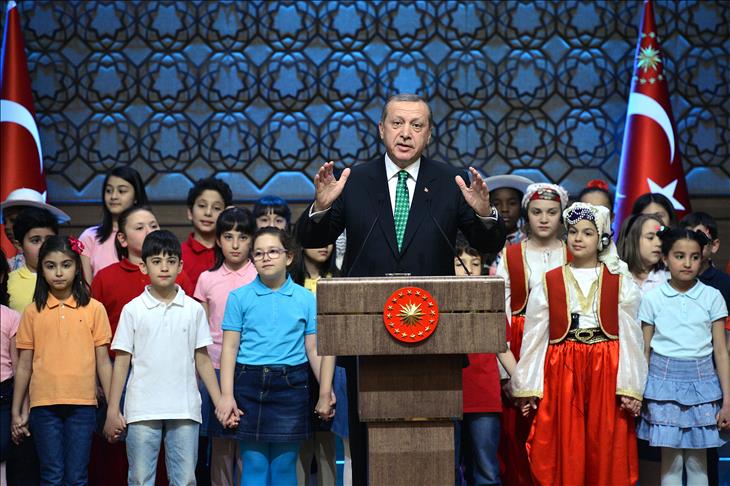 'Don't kill the children,' says Turkish president