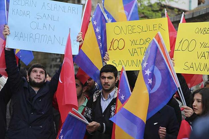 Balkanlar'da Ermeni iddialarına ''bayraklı'' tepki