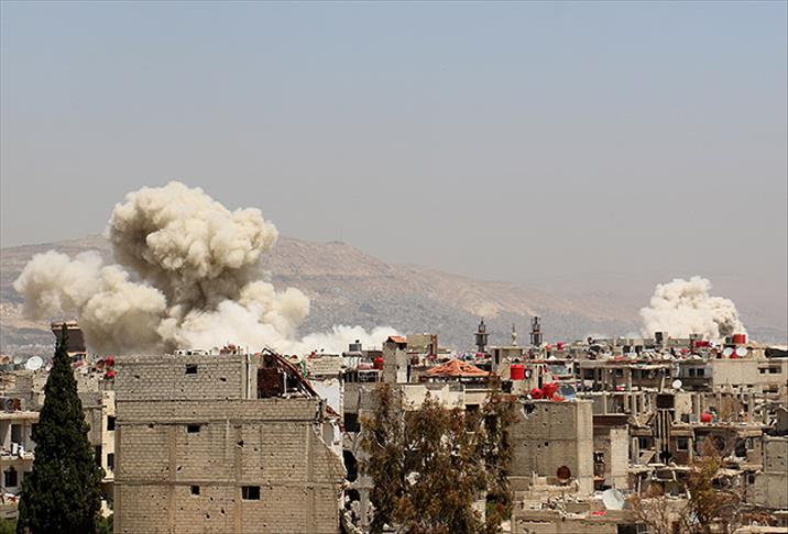 Esed güçleri Şam'a 28 varil bombası attı