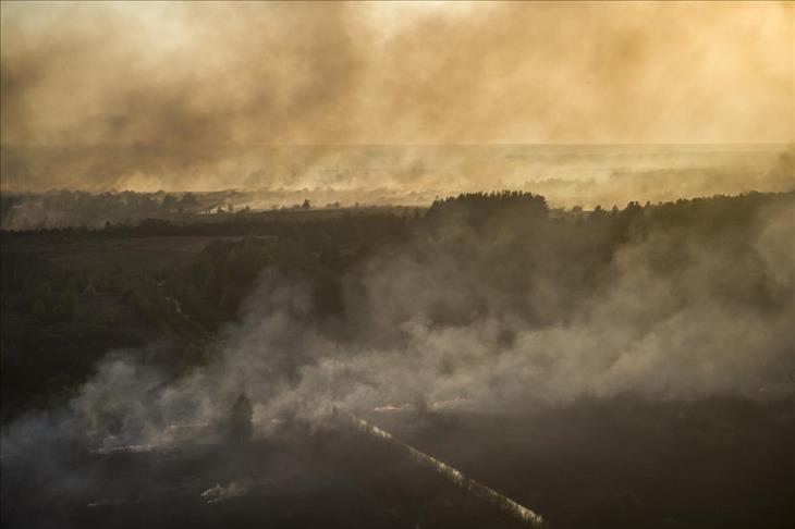 Huge Ukrainian forest fire contained
