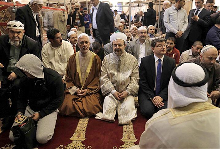 Görmez Mescid-i Aksa'da duygulandı