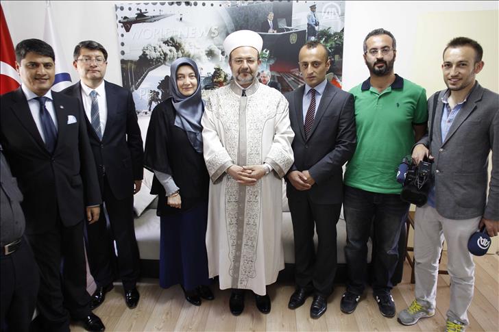 Turkish religious head visits Jerusalem bureau