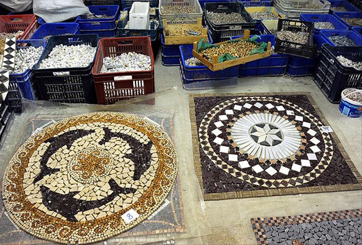 Atık mermerler "halı"ya dönüşüyor