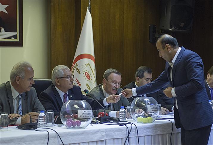 Partilerin TRT'deki konuşma zamanı ve sırası belirlendi