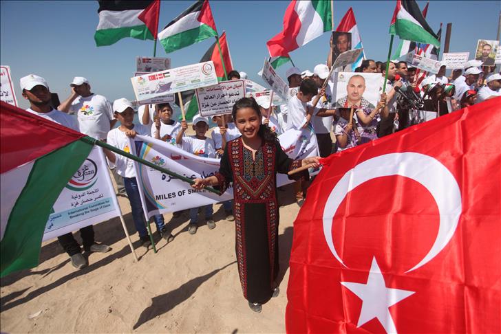 Palestinians commemorate Mavi Marmara flotilla in Gaza