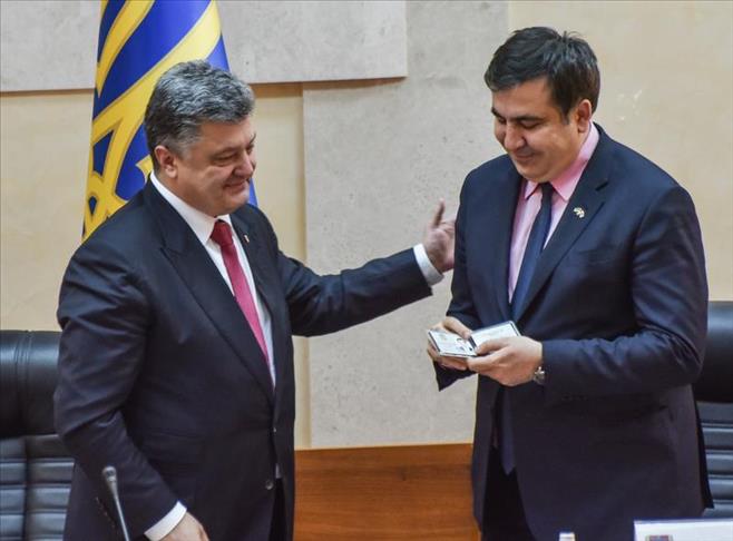 Порошенко встретился с Саакашвили