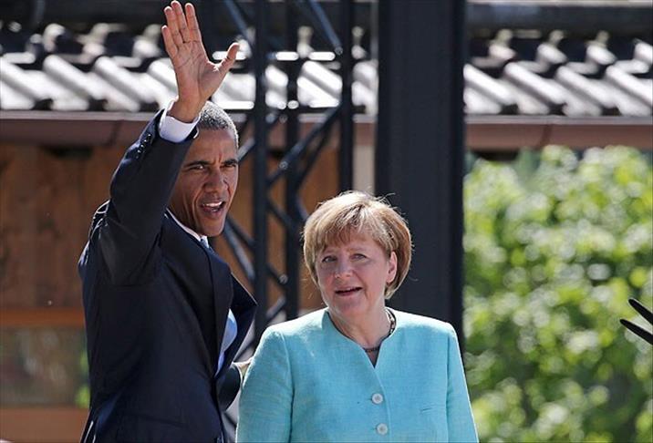 Merkel treats Obama to beer and pretzels at G7 summit