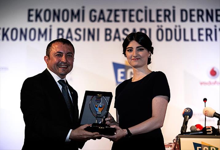 Ekonomi Gazetecileri Derneği’nden AA'ya ödül