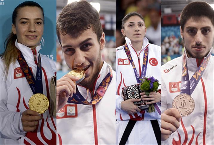 Türk sporculardan 2 altın 1 gümüş ve 1 bronz madalya