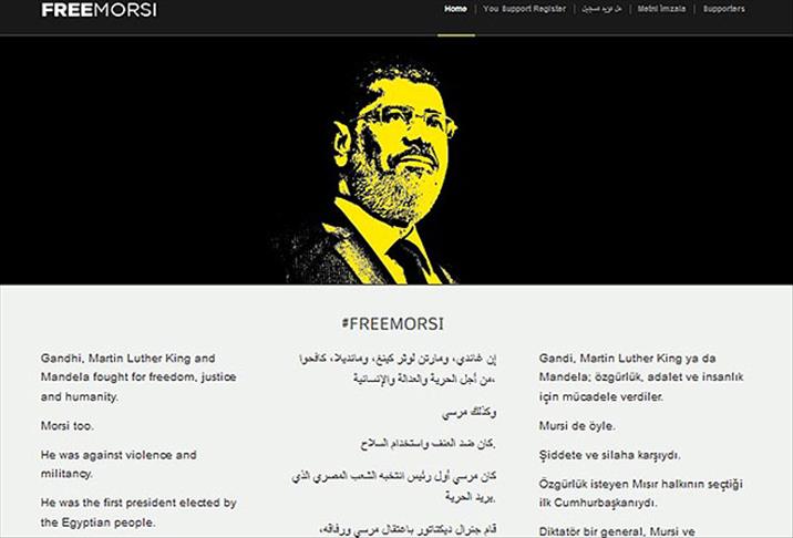 Mursi'ye destek için internet sitesi kuruldu