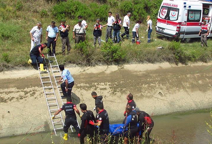 Adana'da baba ile oğlu sulama kanalında boğuldu