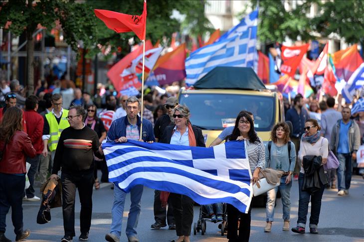 Manifestations de soutien au gouvernement Tsipras en Grèce et à Bruxelles