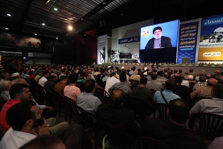 نصر الله : لا يمكن أن تكون مع فلسطين إلا إذا كنت مع إيران