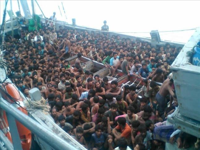 Myanmar navy finds 102 boat people on southern island