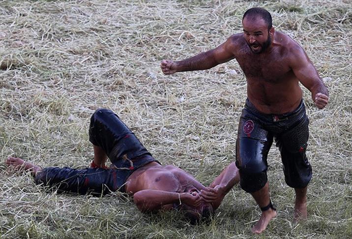 Orhan Okulu triumphs in Kirkpinar oil wrestling