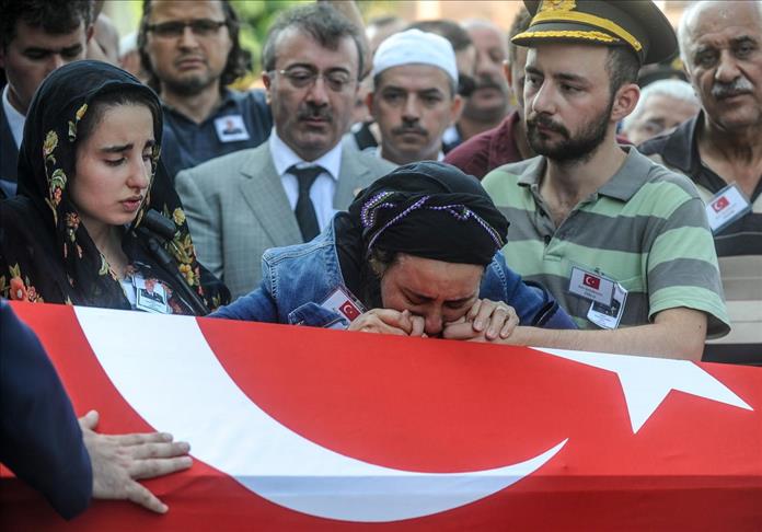 Turkey: Funeral of slain Gendarme officer held in Amasya