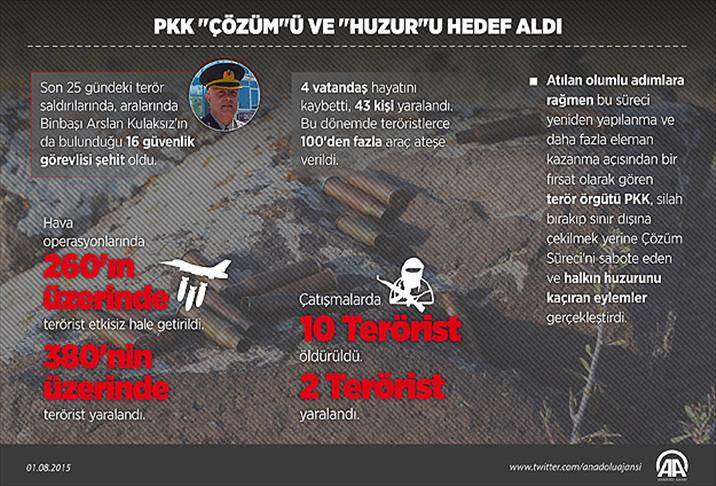 PKK 'çözüm'ü ve 'huzur'u hedef aldı