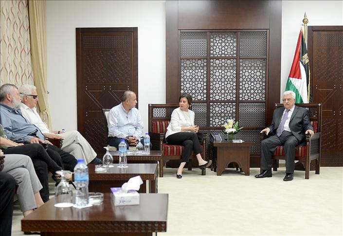 Palestinian president hosts Israeli lawmakers