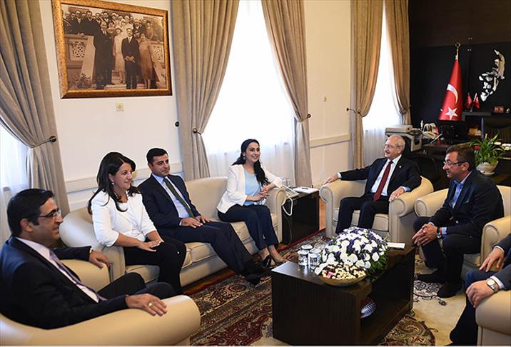 Kılıçdaroğlu HDP Eş Genel başkanlarıyla görüştü