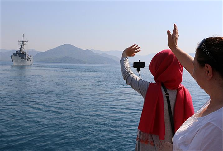 TCG Gemlik deniz haydutluğuyla mücadele için uğurlandı
