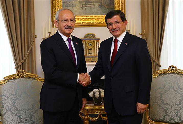 Davutoğlu ile Kılıçdaroğlu görüşüyor