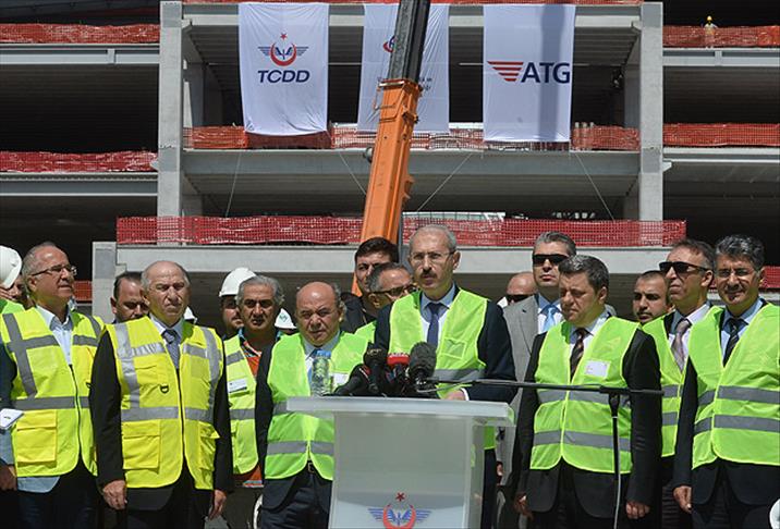 'Yeni Ankara YHT Garı'nda yüzde 54 ilerleme sağlandı'