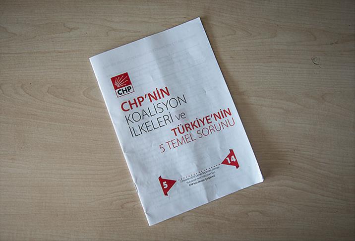 CHP'den milletvekillerine "koalisyon" broşürü