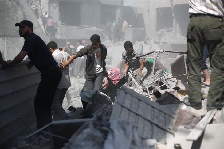 Barrel bombs fall on Syria’s Douma, killing 50: Source