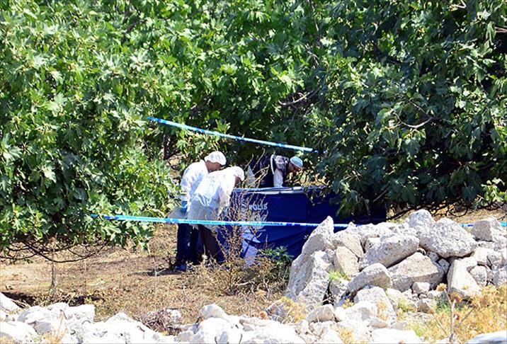 Manisa'da yanmış erkek cesedi bulundu