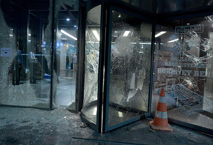 Hürriyet gazetesi protestosunda 6 gözaltı