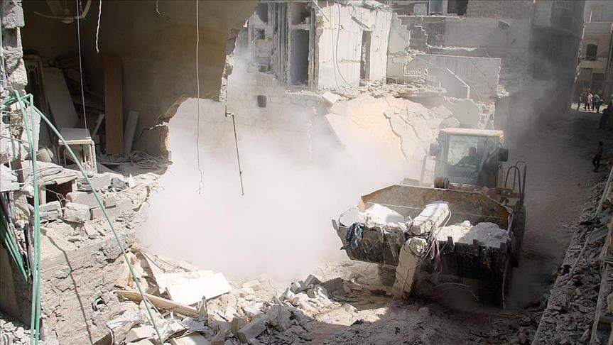 Syrian regime barrel bombs kill 45 in Aleppo