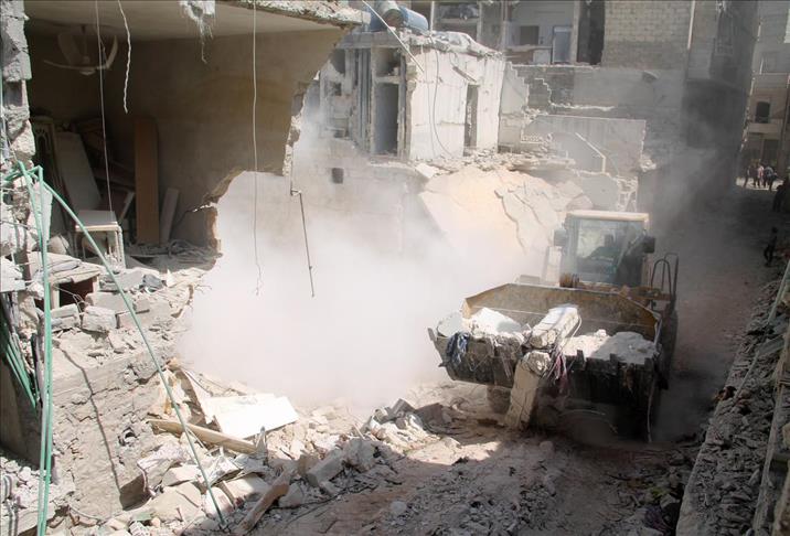 Syrian regime barrel bombs kill 45 in Aleppo