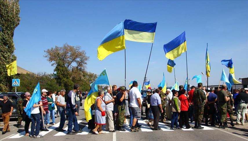 На Чонгаре началась гражданская блокада Крыма
