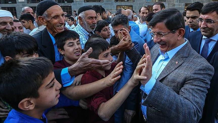 Only solidarity can end terror, Turkey's Davutoglu says