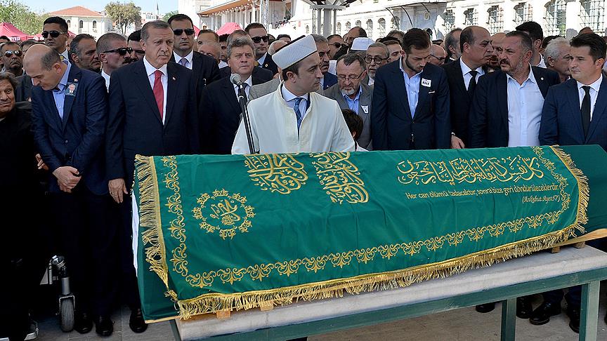 Erdoğan avukat İnci ile iş adamı Cevahir'in cenaze törenine katıldı