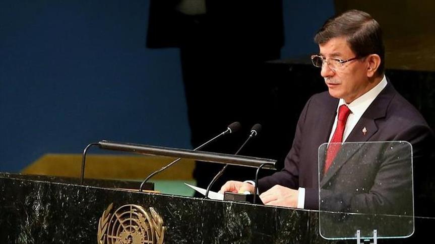 Turkish PM calls for 'Syria without Assad' in UN address