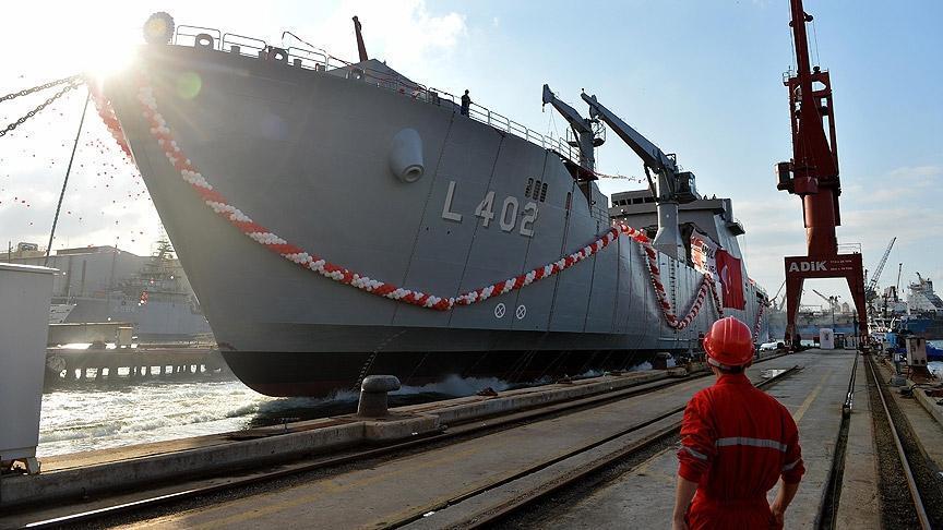 Turkey launches Bayraktar amphibious ship