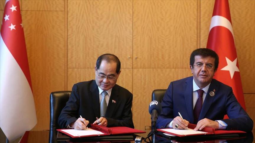 Turkey and Singapore sign free trade declaration